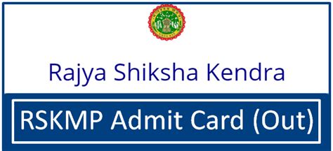 rskmp in admit card 2023|RSKMP Admit Card 2023 Download Class 5th and Class 8th .